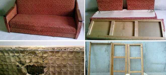 Как отремонтировать диван в домашних условиях