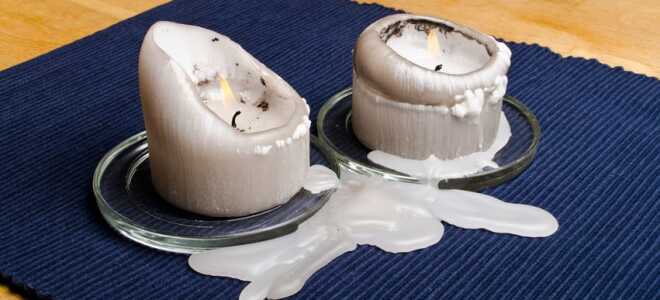 Чем убрать воск с одежды