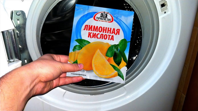 почистить стиральную машину лимонной кислотой