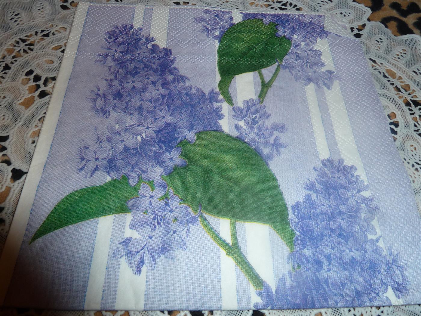 салфетки для декупажа с сиренью